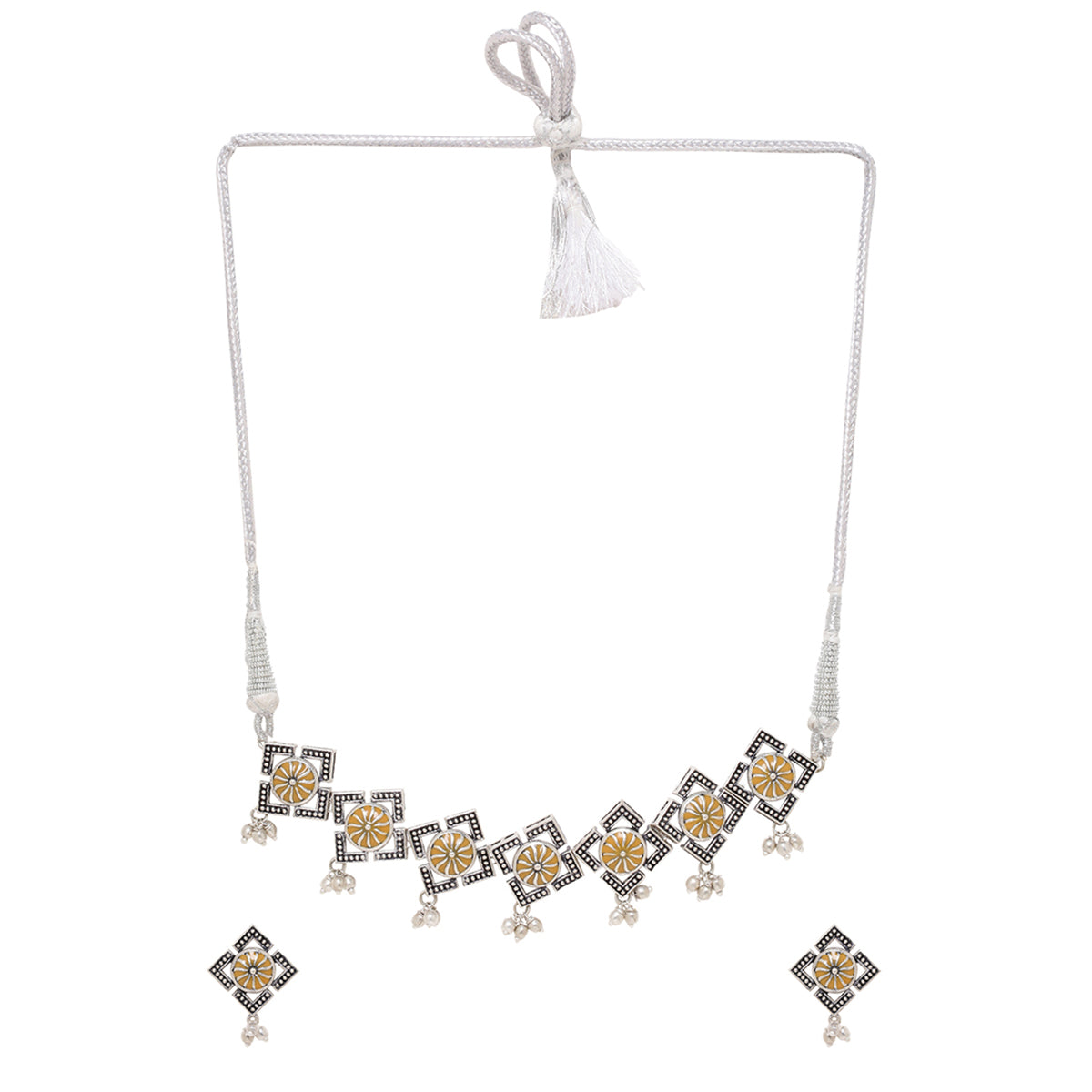 Sanwari Rectangles Necklace Set