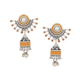 Sanwari Bell Motif Jhumka Earrings