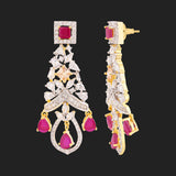 House of Royals CZ Gems Drop Earrings