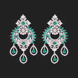 House of Royals Heavily Embellished Drop Earrings