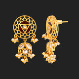 Navratan Zircon Gemstones Adorned Necklace Set