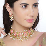 Manmayi Pearl Bunches Necklace Set
