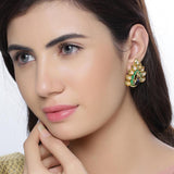 Manmayi Peacock Stud Earrings