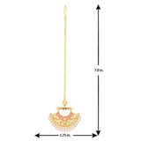 Manmayi Faux Pearls Maang Tika