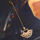 Manmayi Faux Pearls Maang Tika