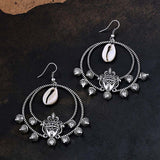 Mohenjo-Daro Deity Sea Shell Earrings
