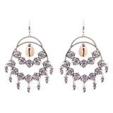 Mohenjo-Daro Double Hoop Shell Earrings