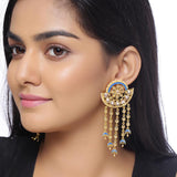 Chandrima Asymmetrical Tassels Earrings