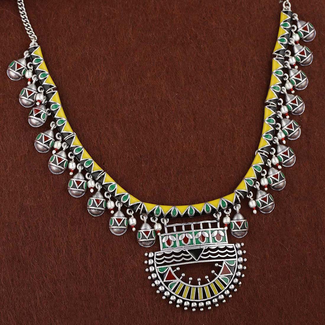Rabaari Mirrored Tribal Necklace