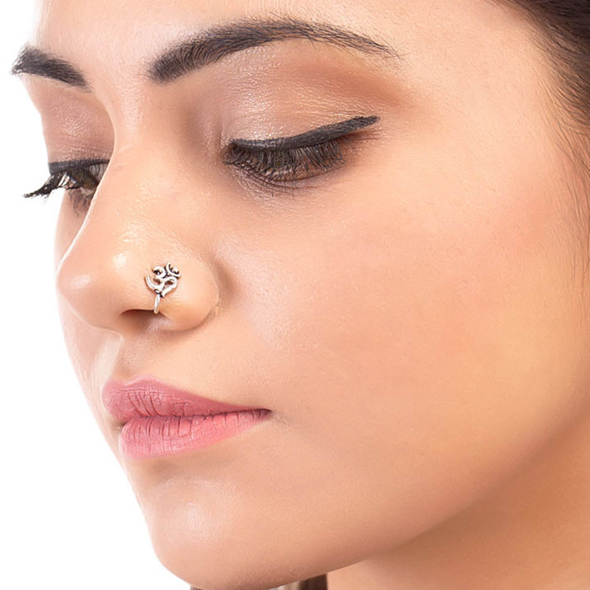 Moksh Ext OM Nose Ring – VOYLLA