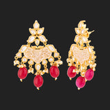 Udaipur Faux Kundan Gems Adorned Earrings