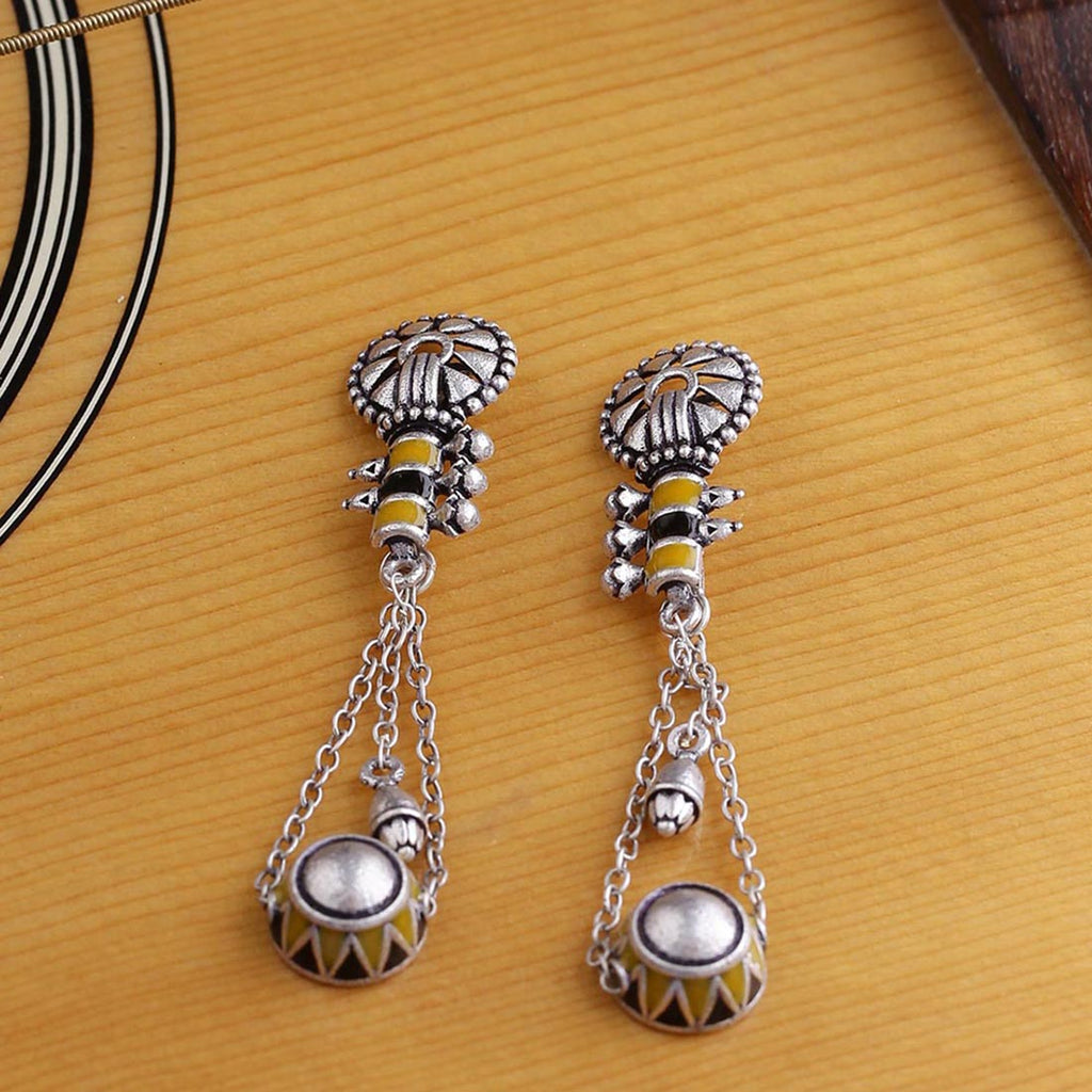Taal Mridang Long Drop Earrings – VOYLLA