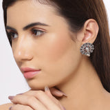 Taal Mridang Floral Stud Earrings