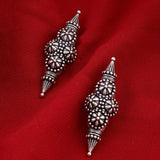 Nayantara Flower Motifs Embossed Stud Earrings