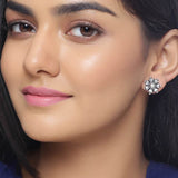 Nayantara Floral Motif Stud Earrings