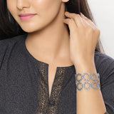 Nayantara Floral Motifs Cuff Bracelet