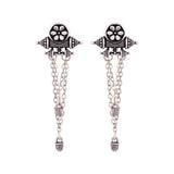 Nayantara Asymmetrical Tassels Drop Earrings