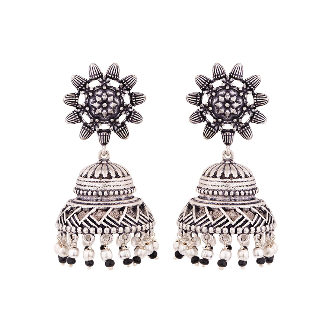 Nayantara Faux Pearls Jhumka Earrings