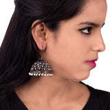 Jaali Pearl Faux Pearls Jhumka Earrings