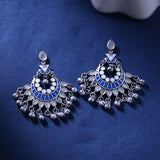 Indigo Affair Chandbali Earrings