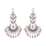 Indigo Affair Chandbali Drop Earrings
