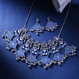 Indigo Affair Metal Embellishments Necklace Set