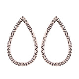 Aztec Bar Oval Earrings