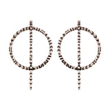 Aztec Bar Circle and Bar Earrings