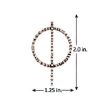 Aztec Bar Circle and Bar Earrings