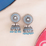 Gwalior Enameled Jhumka Earrings