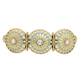 Gwalior Circles Floral Motifs Embossed Bracelet