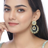 Gwalior Gold Toned Chandbali Earrings