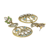 Gwalior Filigree Design Round Drop Earrings