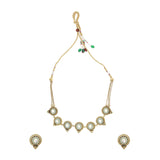Gwalior Circles Faux Kundan Gems Necklace Set