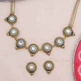 Gwalior Circles Faux Kundan Gems Necklace Set