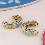 Gwalior Enameled Stud Style Earrings