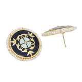 Tahira Royal Black Studs