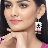 Tahira Silver Sparkle Cutwork Earrings
