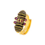 Temple of Love Lightly Embellished Statement Ring