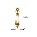Temple of Love Lamps Motif Drop Earrings