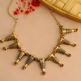 Temple of Love Tribal Spokes Necklace