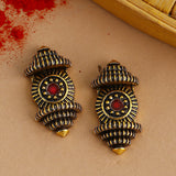 Temple of Love Antique Motifs Stud Earrings