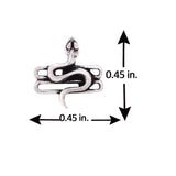 Religious Studs Holy Serpent Earring