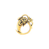 Religious Studs OM and Lord Ganesha Motif Stud Earring