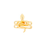 Religious Studs Shiva's Serpent Gold Plated Earring