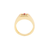 Kailasha Men's Zircon Gems Adorned Ring