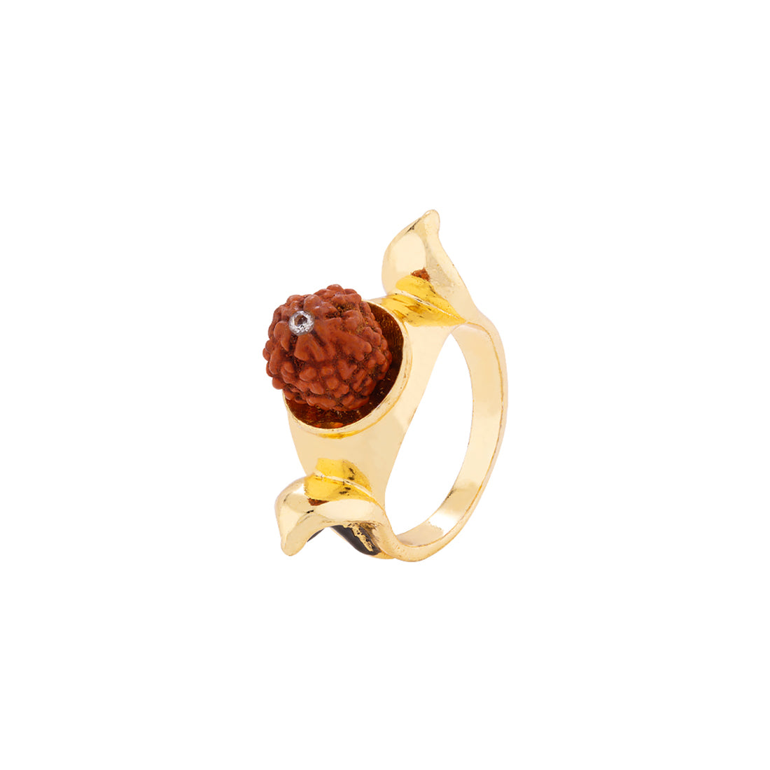 Kailasha Single Rudraksha Bead Ring