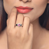 Love Knots Casual CZ Gems Adorned Ring