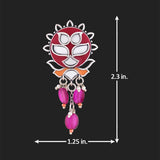 Thikri Floral Motifs Drop Earrings