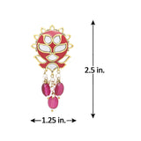 Thikri Faux Pearls Adorned Drop Earrings
